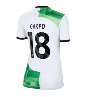 Liverpool Cody Gakpo #18 Koszulka Wyjazdowych Kobiety 2023-24 Krótki Rękaw